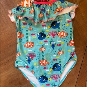 Disney Nemo Print Kids Swim One Piece